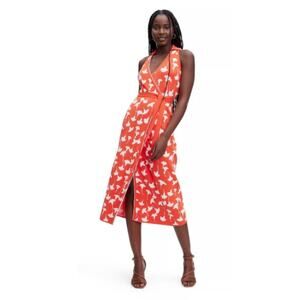 Diane von Furstenberg x Target Ginko Cherry Tomato Wrap Midi Dress